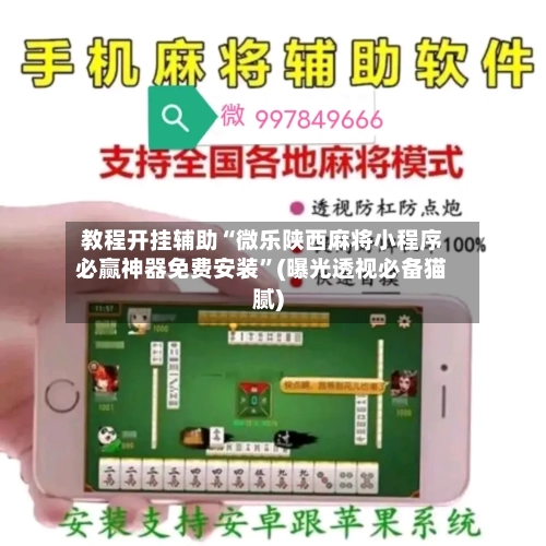 教程开挂辅助“微乐陕西麻将小程序必赢神器免费安装”(曝光透视必备猫腻)-第2张图片