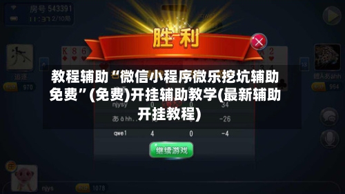 教程辅助“微信小程序微乐挖坑辅助免费”(免费)开挂辅助教学(最新辅助开挂教程)-第3张图片