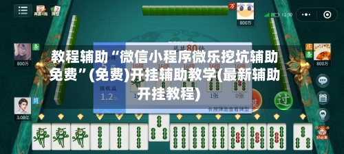 教程辅助“微信小程序微乐挖坑辅助免费”(免费)开挂辅助教学(最新辅助开挂教程)-第2张图片