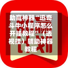 助赢神器“迅奇斗牛小程序怎么开挂教程”（透视挂）辅助神器教程-第3张图片
