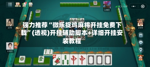 强力推荐“微乐捉鸡麻将开挂免费下载	”(透视)开挂辅助脚本+详细开挂安装教程-第1张图片