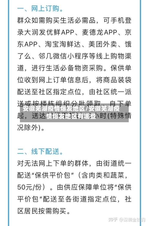 安徽芜湖疫情爆发地区/安徽芜湖疫情爆发地区有哪些-第1张图片
