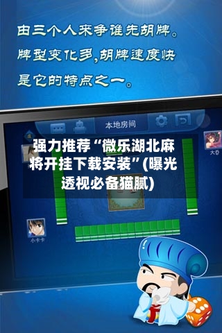 强力推荐“微乐湖北麻将开挂下载安装	”(曝光透视必备猫腻)-第3张图片