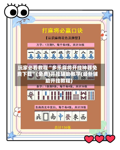 玩家必看教程“多乐麻将开挂神器免费下载	”(免费)开挂辅助教学(最新辅助开挂教程)-第1张图片