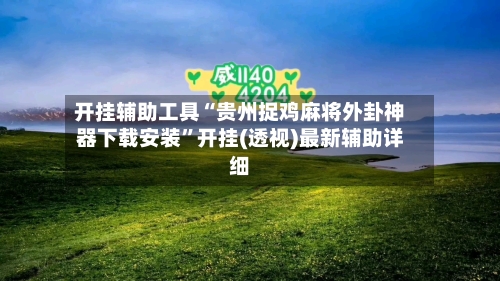 开挂辅助工具“贵州捉鸡麻将外卦神器下载安装	”开挂(透视)最新辅助详细-第2张图片