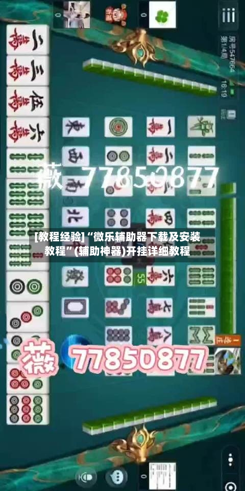 [教程经验]“微乐辅助器下载及安装教程”(辅助神器)开挂详细教程-第1张图片