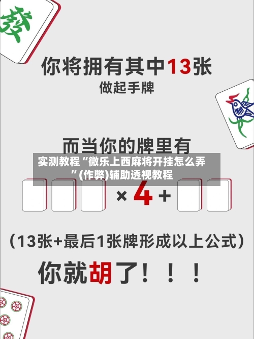 实测教程“微乐上西麻将开挂怎么弄”(作弊)辅助透视教程-第1张图片