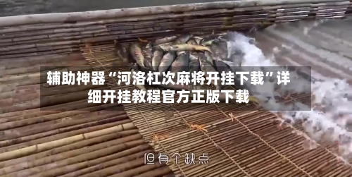 辅助神器“河洛杠次麻将开挂下载	”详细开挂教程官方正版下载-第1张图片