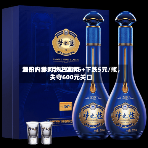 酒价内参5月9日费用发布：洋河梦之蓝M6+下跌5元/瓶，失守600元关口-第2张图片