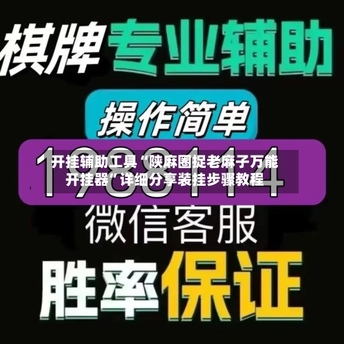 开挂辅助工具“陕麻圈捉老麻子万能开挂器	”详细分享装挂步骤教程-第1张图片
