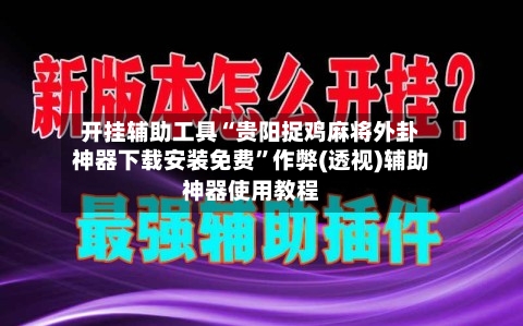 开挂辅助工具“贵阳捉鸡麻将外卦神器下载安装免费	”作弊(透视)辅助神器使用教程-第1张图片
