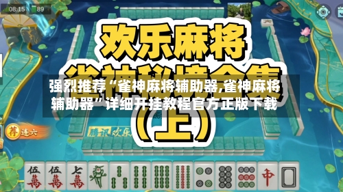 强烈推荐“雀神麻将辅助器,雀神麻将辅助器”详细开挂教程官方正版下载-第2张图片