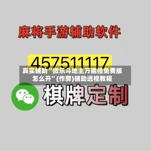 真实辅助“微乐斗地主万能挂免费版怎么开	”(作弊)辅助透视教程-第2张图片