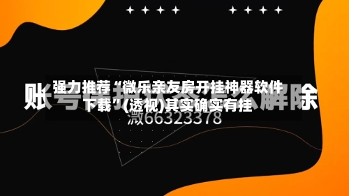 强力推荐“微乐亲友房开挂神器软件下载”(透视)其实确实有挂-第2张图片