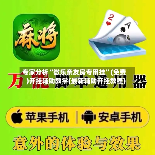 专家分析“微乐亲友房专用挂”(免费)开挂辅助教学(最新辅助开挂教程)-第2张图片