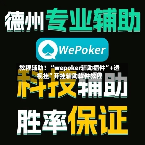 教程辅助！“wepoker辅助插件”+透视挂”开挂辅助软件教程-第1张图片