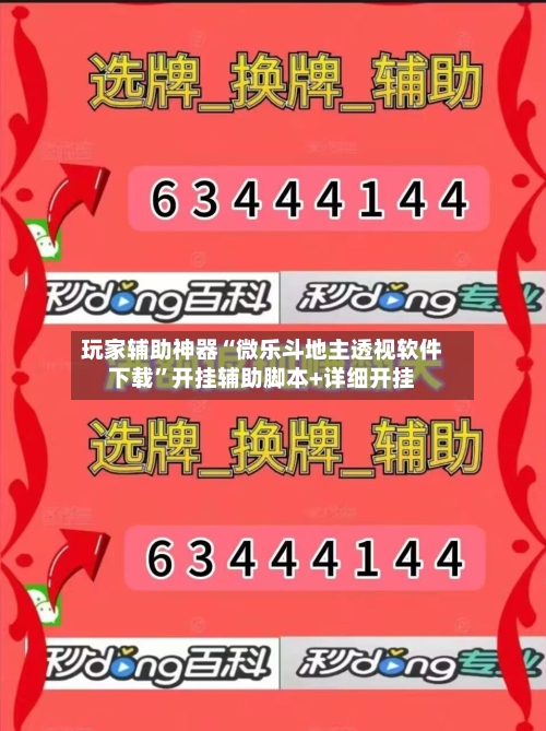 玩家辅助神器“微乐斗地主透视软件下载”开挂辅助脚本+详细开挂-第1张图片