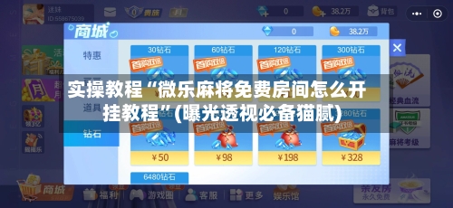 实操教程“微乐麻将免费房间怎么开挂教程”(曝光透视必备猫腻)-第3张图片