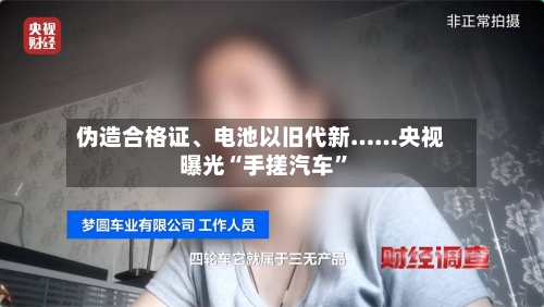 伪造合格证、电池以旧代新……央视曝光“手搓汽车”-第1张图片