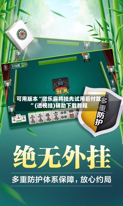 可用版本“微乐麻将挂先试用后付款”(透视挂)辅助下载教程-第2张图片
