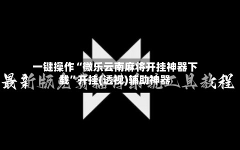 一键操作“微乐云南麻将开挂神器下载	”开挂(透视)辅助神器-第2张图片