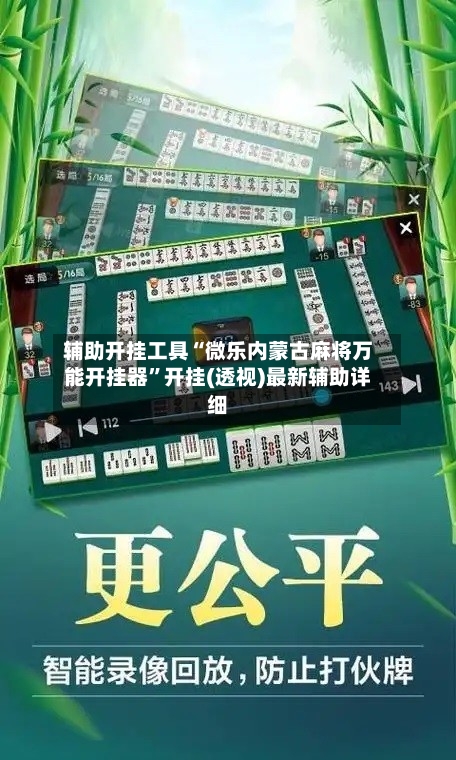 辅助开挂工具“微乐内蒙古麻将万能开挂器”开挂(透视)最新辅助详细-第3张图片