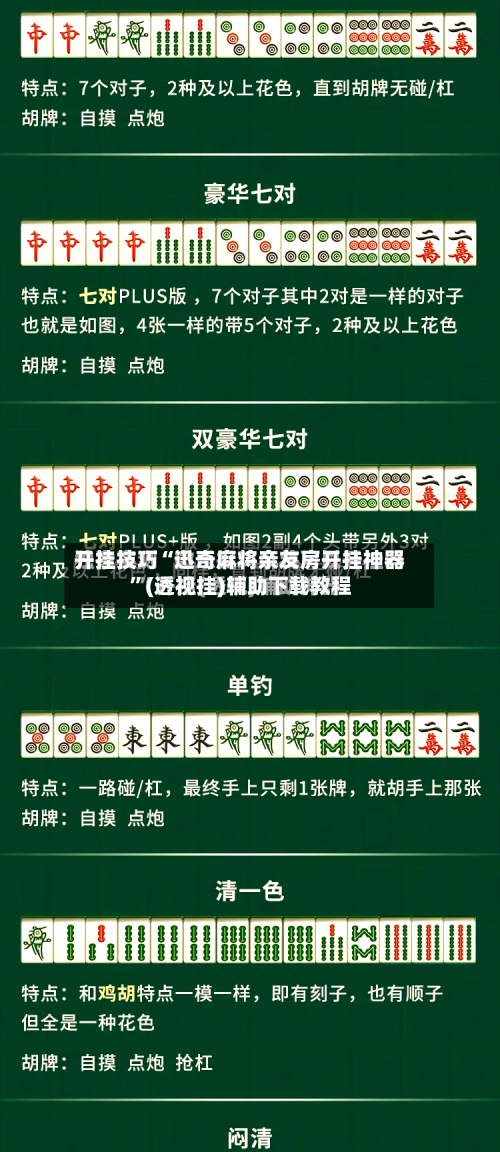 开挂技巧“迅奇麻将亲友房开挂神器”(透视挂)辅助下载教程-第3张图片