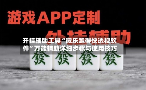 开挂辅助工具“微乐跑得快透视软件”万能辅助详细步骤与使用技巧-第1张图片