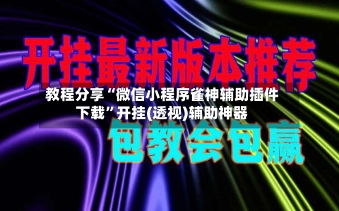 教程分享“微信小程序雀神辅助插件下载”开挂(透视)辅助神器-第3张图片