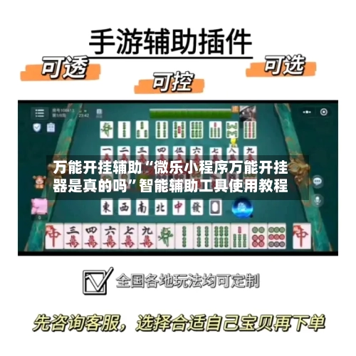万能开挂辅助“微乐小程序万能开挂器是真的吗”智能辅助工具使用教程-第3张图片