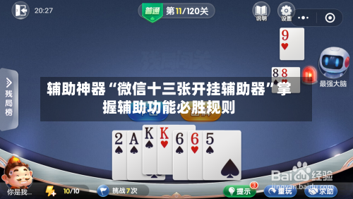 辅助神器“微信十三张开挂辅助器”掌握辅助功能必胜规则-第1张图片