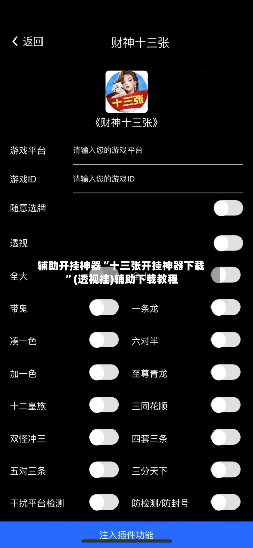 辅助开挂神器“十三张开挂神器下载”(透视挂)辅助下载教程-第1张图片