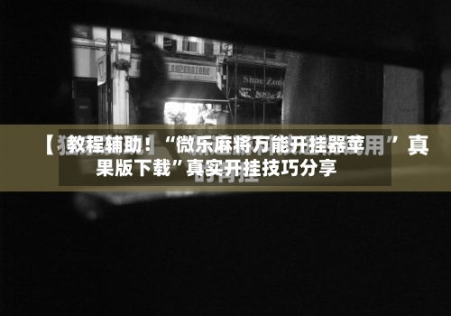 教程辅助！“微乐麻将万能开挂器苹果版下载”真实开挂技巧分享-第1张图片