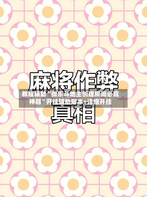 教程辅助“微乐斗地主创建房间必赢神器”开挂辅助脚本+详细开挂-第2张图片
