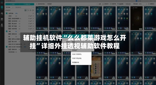 辅助挂机软件“么么都莱游戏怎么开挂”详细外挂透视辅助软件教程-第2张图片