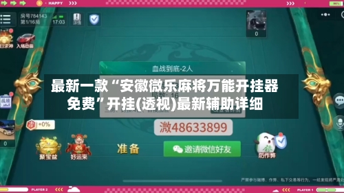 最新一款“安徽微乐麻将万能开挂器免费”开挂(透视)最新辅助详细-第2张图片
