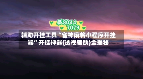 辅助开挂工具“雀神麻将小程序开挂器”开挂神器{透视辅助}全揭秘-第2张图片