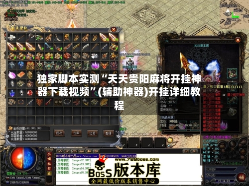 独家脚本实测“天天贵阳麻将开挂神器下载视频”(辅助神器)开挂详细教程-第2张图片