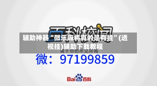辅助神器“微乐麻将真的是有挂”(透视挂)辅助下载教程-第2张图片