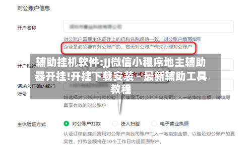 辅助挂机软件:JJ微信小程序地主辅助器开挂!开挂下载安装 - 最新辅助工具教程-第2张图片