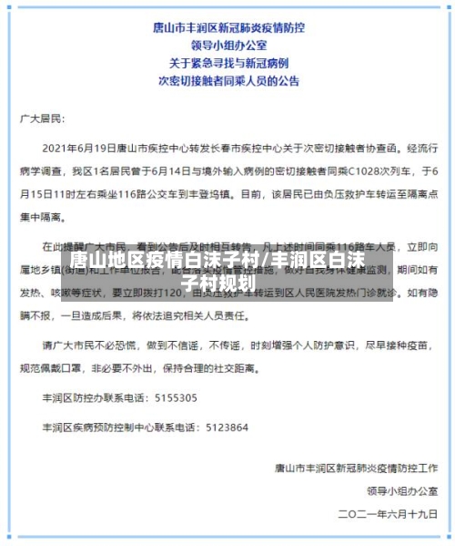 唐山地区疫情白沫子村/丰润区白沫子村规划-第2张图片
