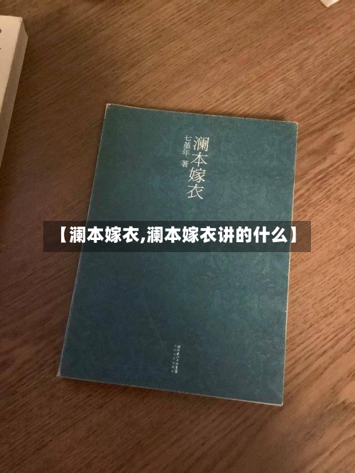 【澜本嫁衣,澜本嫁衣讲的什么】-第3张图片