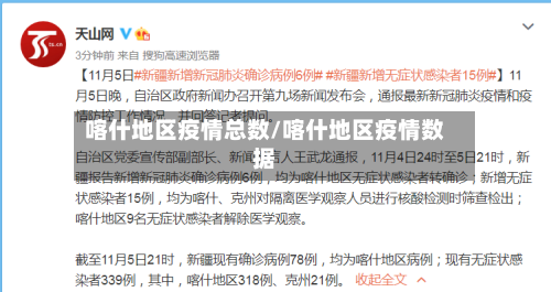 喀什地区疫情总数/喀什地区疫情数据-第1张图片