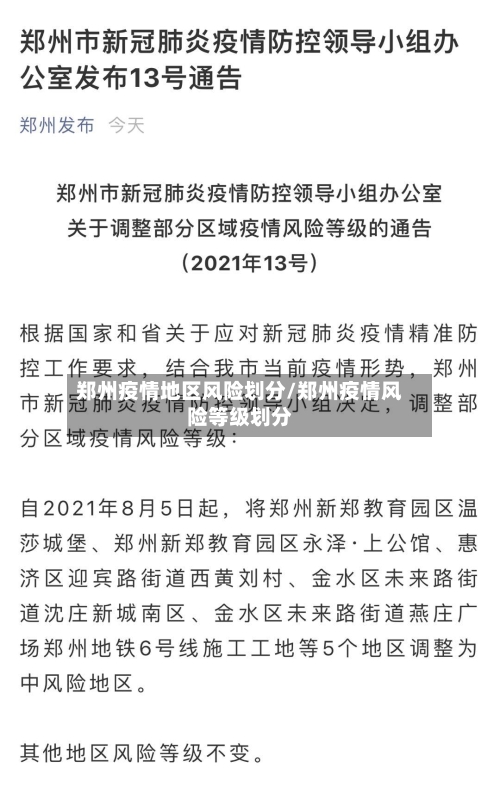 郑州疫情地区风险划分/郑州疫情风险等级划分-第1张图片