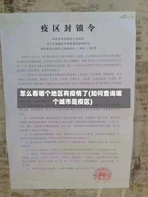 怎么看哪个地区有疫情了(如何查询哪个城市是疫区)-第1张图片