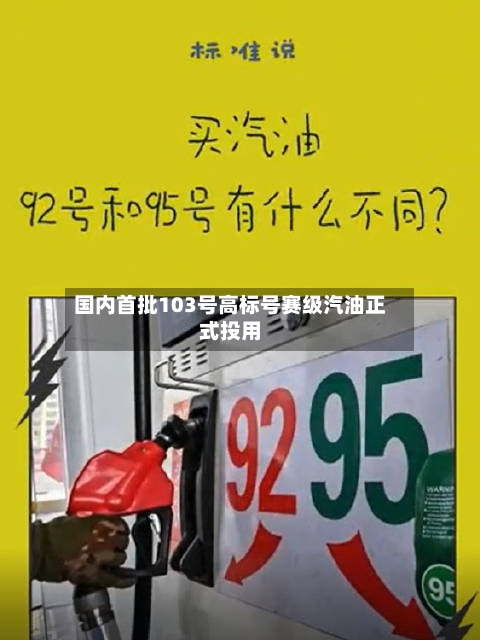国内首批103号高标号赛级汽油正式投用-第2张图片