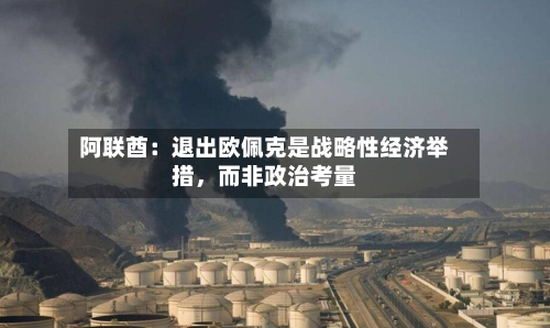 阿联酋：退出欧佩克是战略性经济举措，而非政治考量-第2张图片
