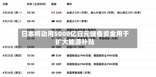 日本将动用5000亿日元储备资金用于扩大能源补贴-第2张图片