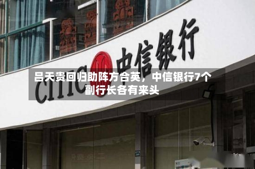 吕天贵回归助阵方合英	，中信银行7个副行长各有来头-第2张图片