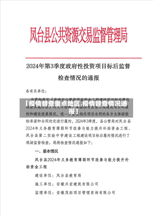 【疫情督查重点地区,疫情督查情况通报】-第2张图片